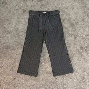 Jones New York Sport Women's Stretch Black Stripe Wide Leg Pants Size 10